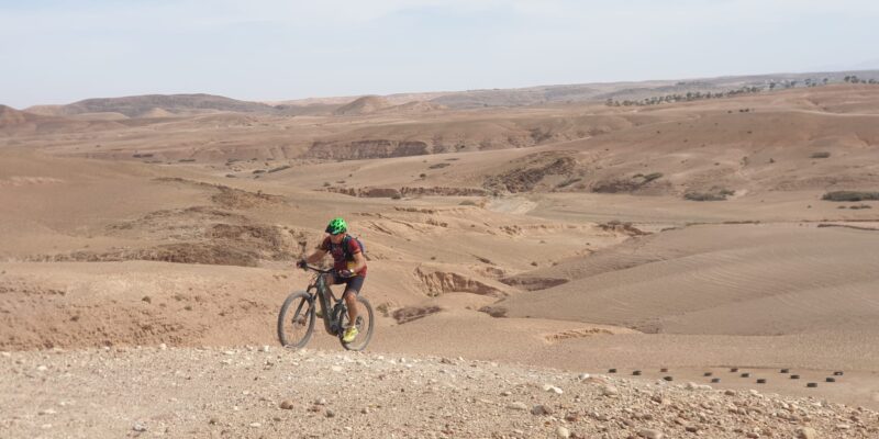 From Marrakech E-bike tour Desert Agafay